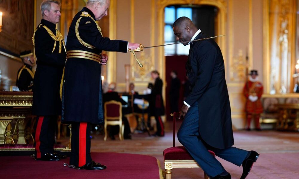 Idris Elba Knighted By King Charles [Photos]