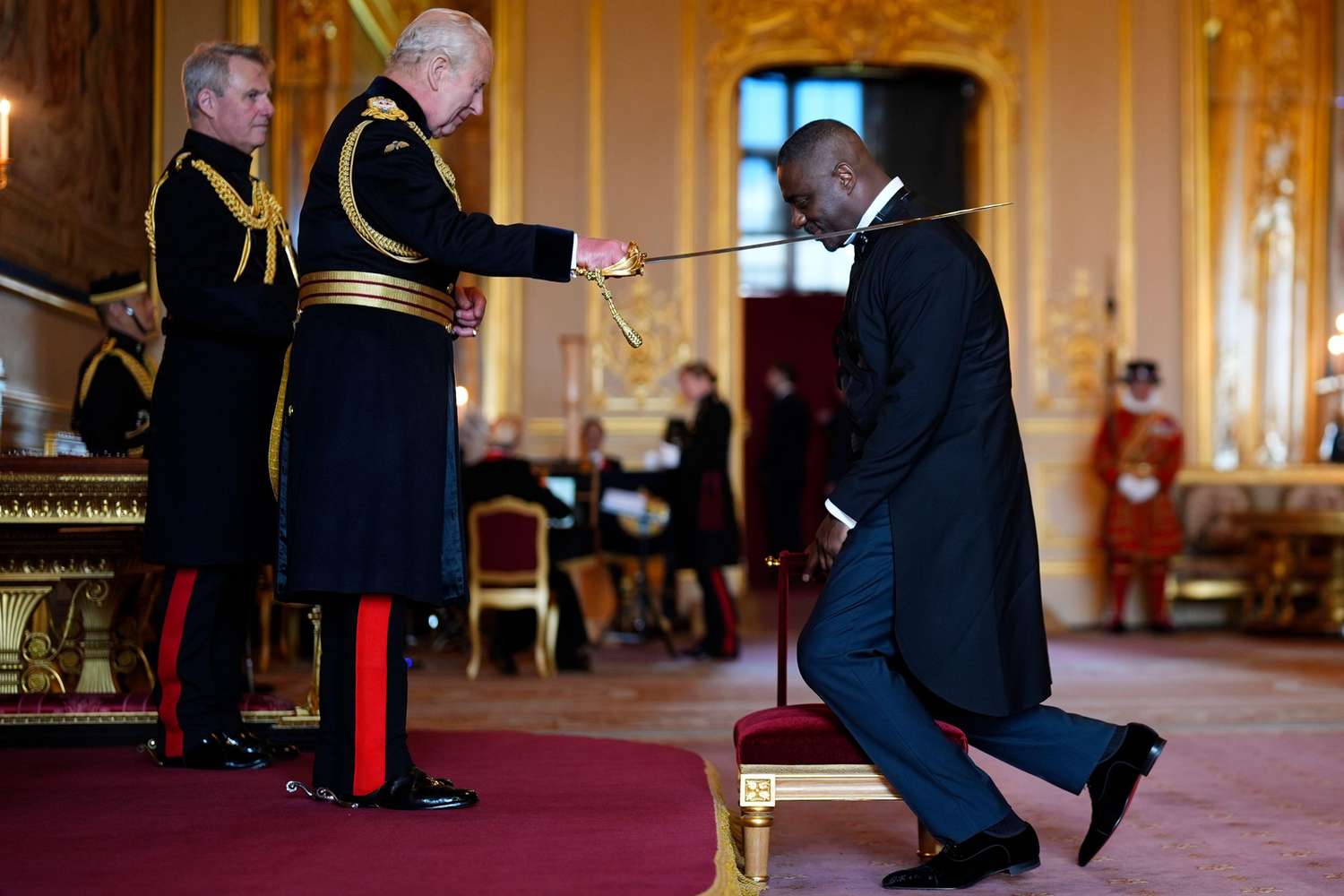 Idris Elba Knighted By King Charles [Photos]