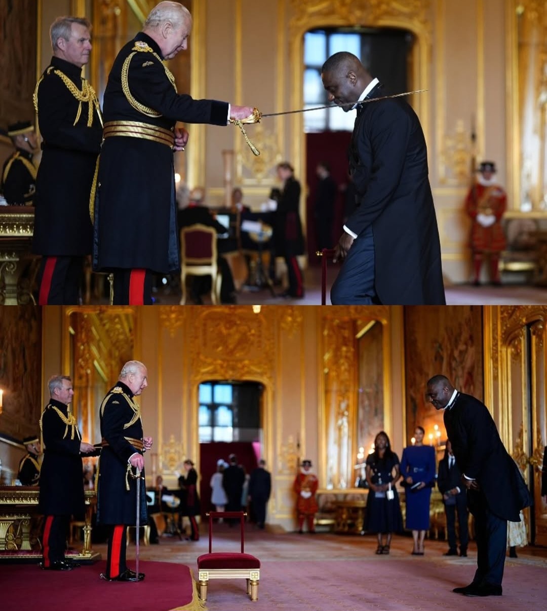 Idris Elba Knighted By King Charles [Photos]