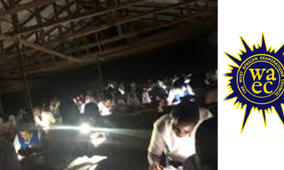 WAEC Candidates Write Exams With Torchlight Due To Late Arrival Of Materials
