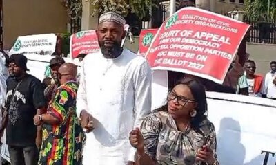David Mark-Led ADC Faction Protests At Abuja Federal High Court