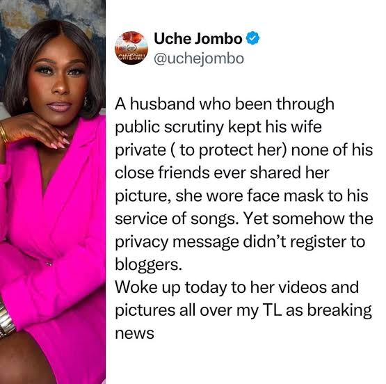 Uche Jombo Slams Bloggers For Sharing Photos Of Alexx Ekubo’s Wife 6 Uche Jombo Slams Bloggers For Sharing Photos Of Alexx Ekubo’s Wife