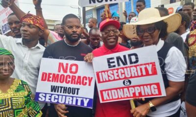 Falana, Falz, Leads Lagos Protest Against Insecurity On Democracy Day [Video]