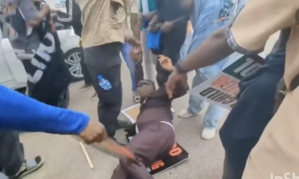 Omoyele Sowore Collapses After Police Fired Teargas At Abuja June 12 Protest [Video]