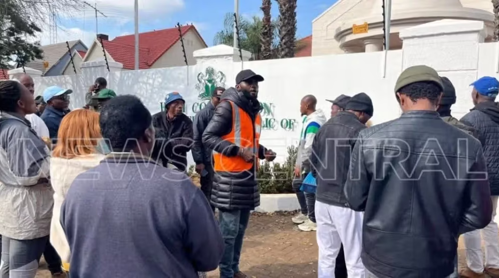 Stranded Nigerians protest delay in second repatriation flight from South Africa
