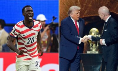 Trump Confirms Asking FIFA President To Review Folarin Balogun's Red Card