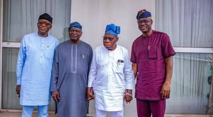 Makinde, Fayemi, Oyinlola Visit Obasanjo To Discuss 2027 Elections 7 Makinde, Fayemi, Oyinlola Visit Obasanjo To Discuss 2027 Elections
