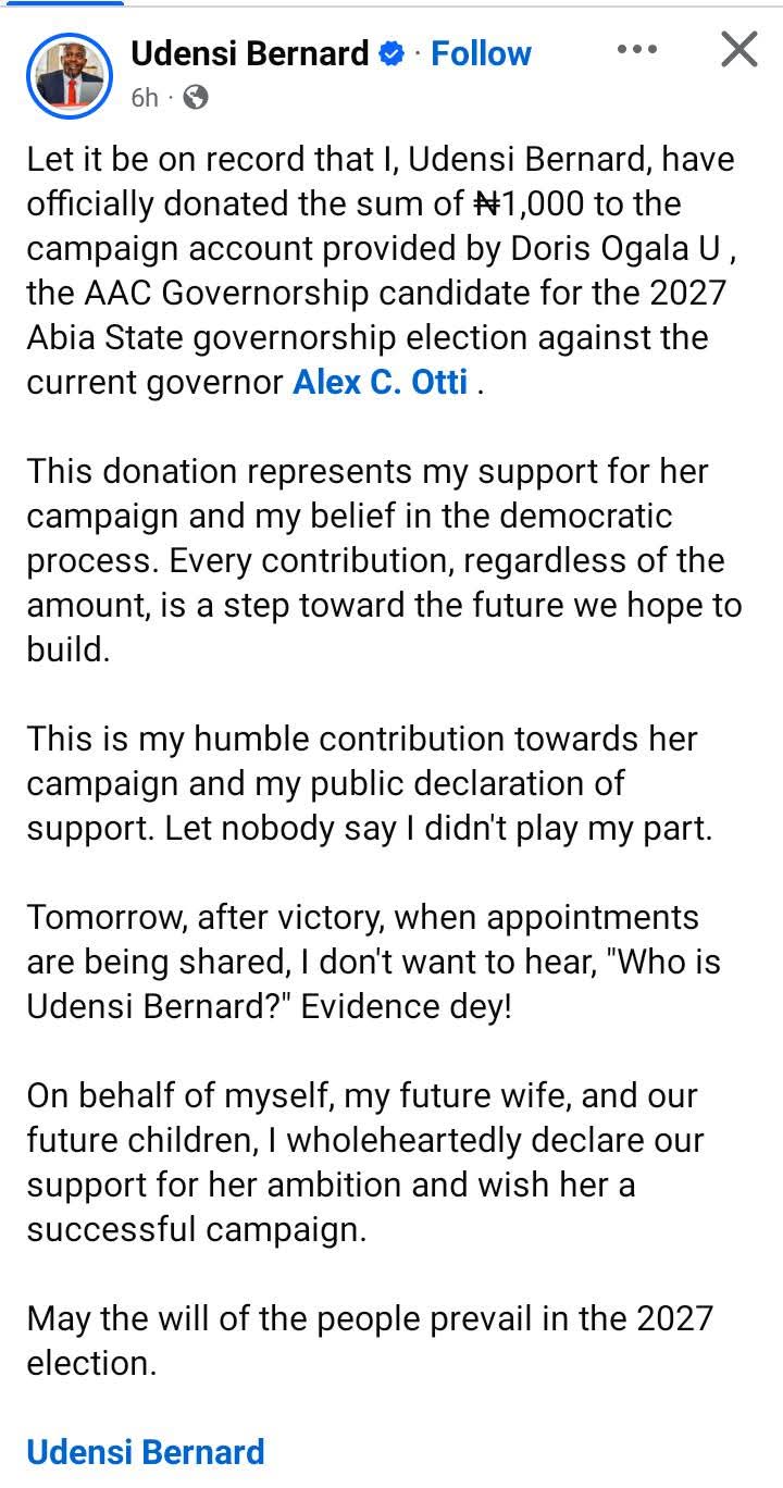 Doris Ogala Reacts As Man Demands N1,000 Campaign Donation Back 12 Doris Ogala Reacts As Man Demands N1,000 Campaign Donation Back
