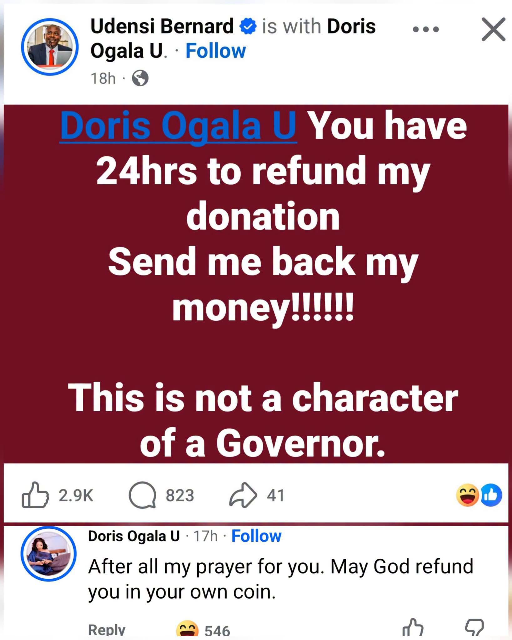 Doris Ogala Reacts As Man Demands N1,000 Campaign Donation Back 15 Doris Ogala Reacts As Man Demands N1,000 Campaign Donation Back