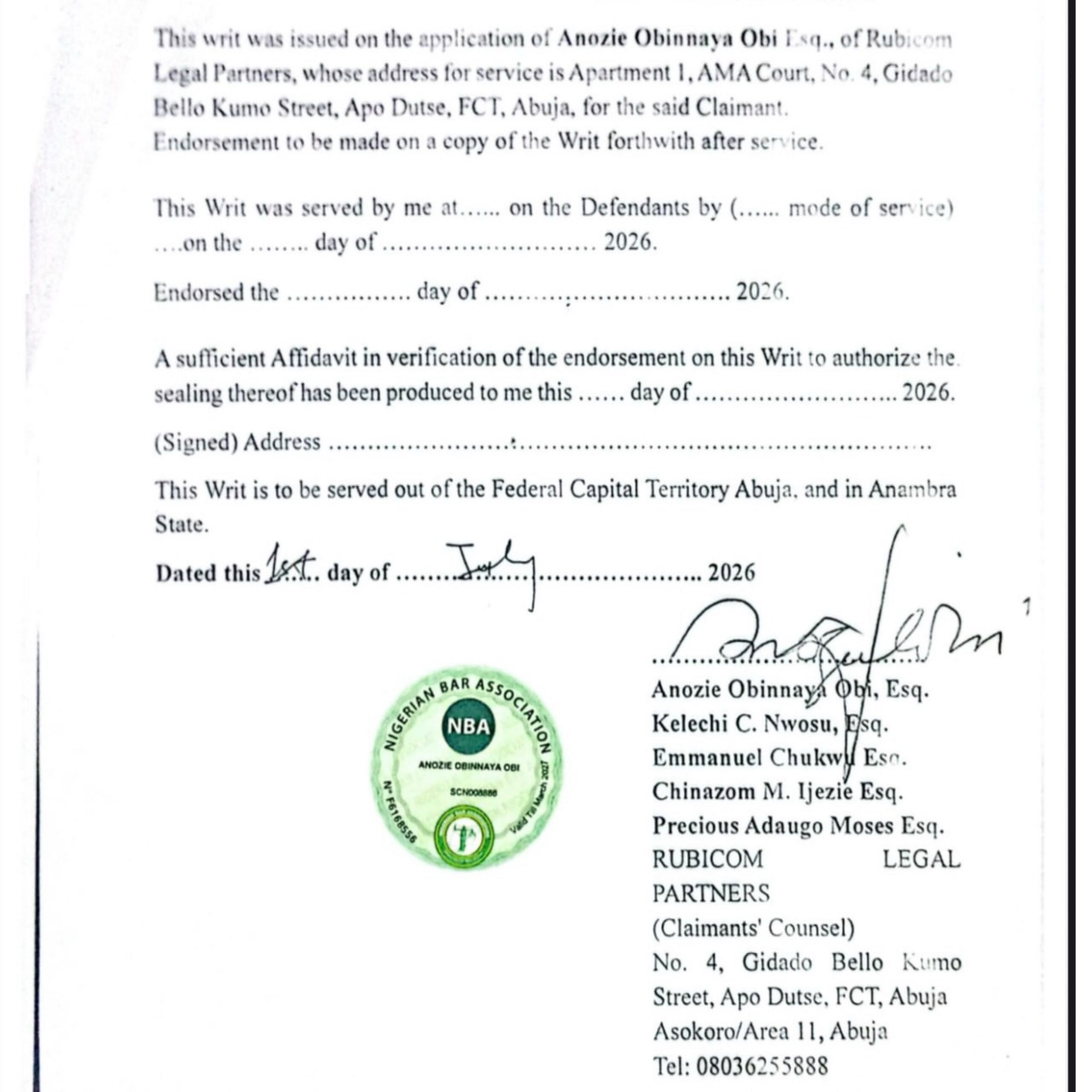 Judy Austin Files N1bn Lawsuit Against Rita Edochie Over Alleged Defamation 12 Judy Austin Files N1bn Lawsuit Against Rita Edochie Over Alleged Defamation