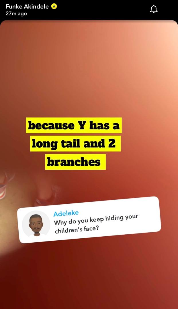 Funke Akindele Replies Fan Who Asked Why She Hides Her Children's Faces 6 Funke Akindele Replies Fan Who Asked Why She Hides Her Children's Faces