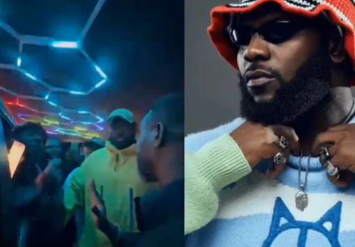 Odumodublvck Clashes With Police Officers Attempting To Arrest Him At Lagos Club [Video]