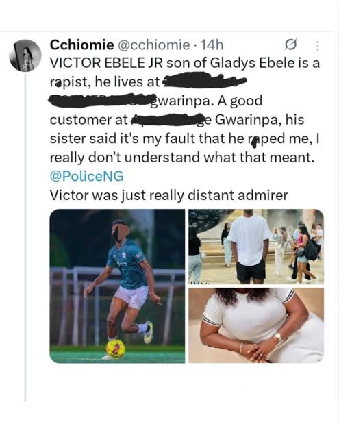 "I Was Frightened” - Woman Retracts Rape Allegation Against Footballer Victor Ebele