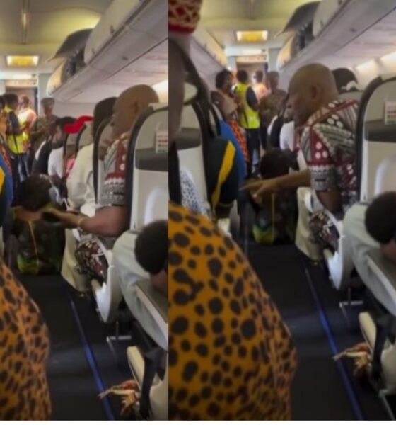 Seat Dispute Delays Air Peace Flight As Passengers Refuse To Leave [Video]