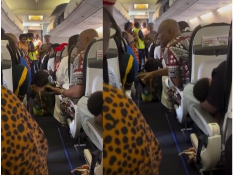 Seat Dispute Delays Air Peace Flight As Passengers Refuse To Leave [Video]