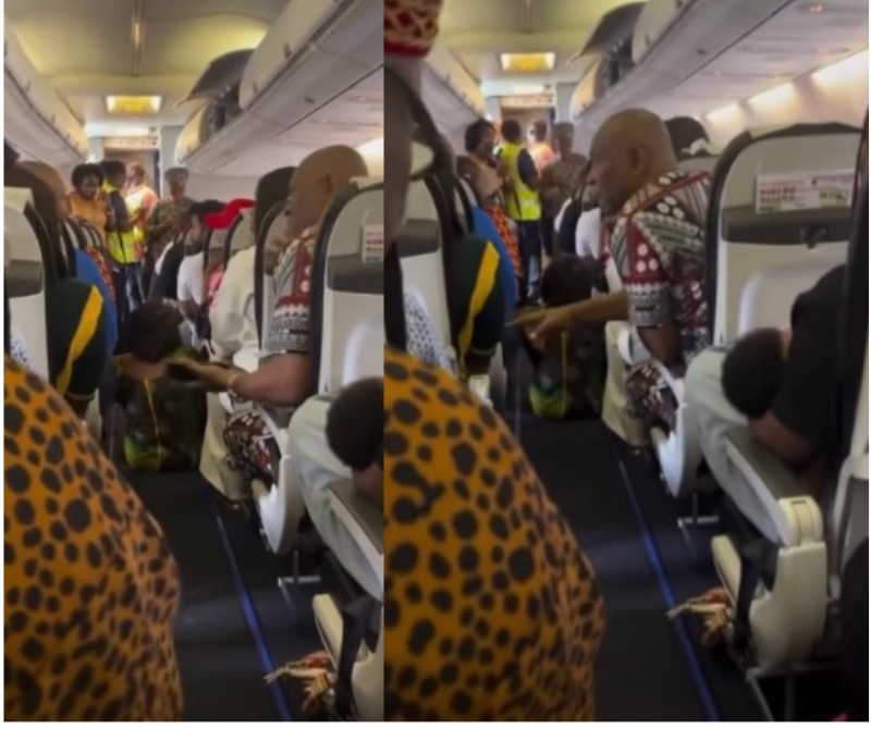 Seat Dispute Delays Air Peace Flight As Passengers Refuse To Leave [Video]