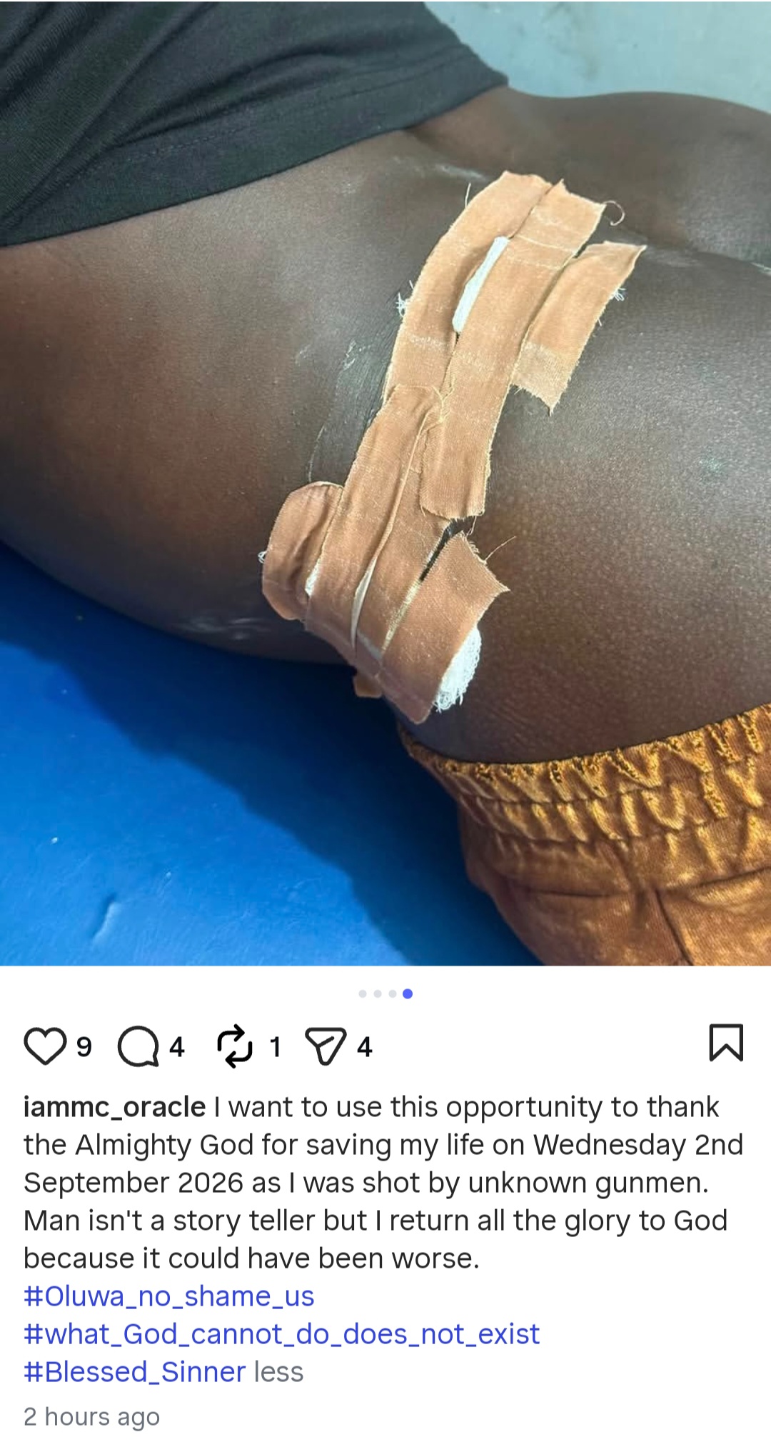 Nigerian Comedian MC Oracle Shot Multiple Times By Gunmen 6 Nigerian Comedian MC Oracle Shot Multiple Times By Gunmen