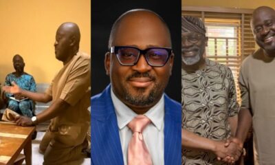 Desmond Elliot Goes On His Knees To Apologise To Femi Gbajabiamila [Video]