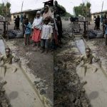 Another Man Dips Himself Inside Dirty Gutter To Celebrate President Buhari's Victory [Photo] 3