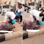 Drama On The Streets Of Enugu As Male And Female Begger Fight Over Money [Photos/Video] 3