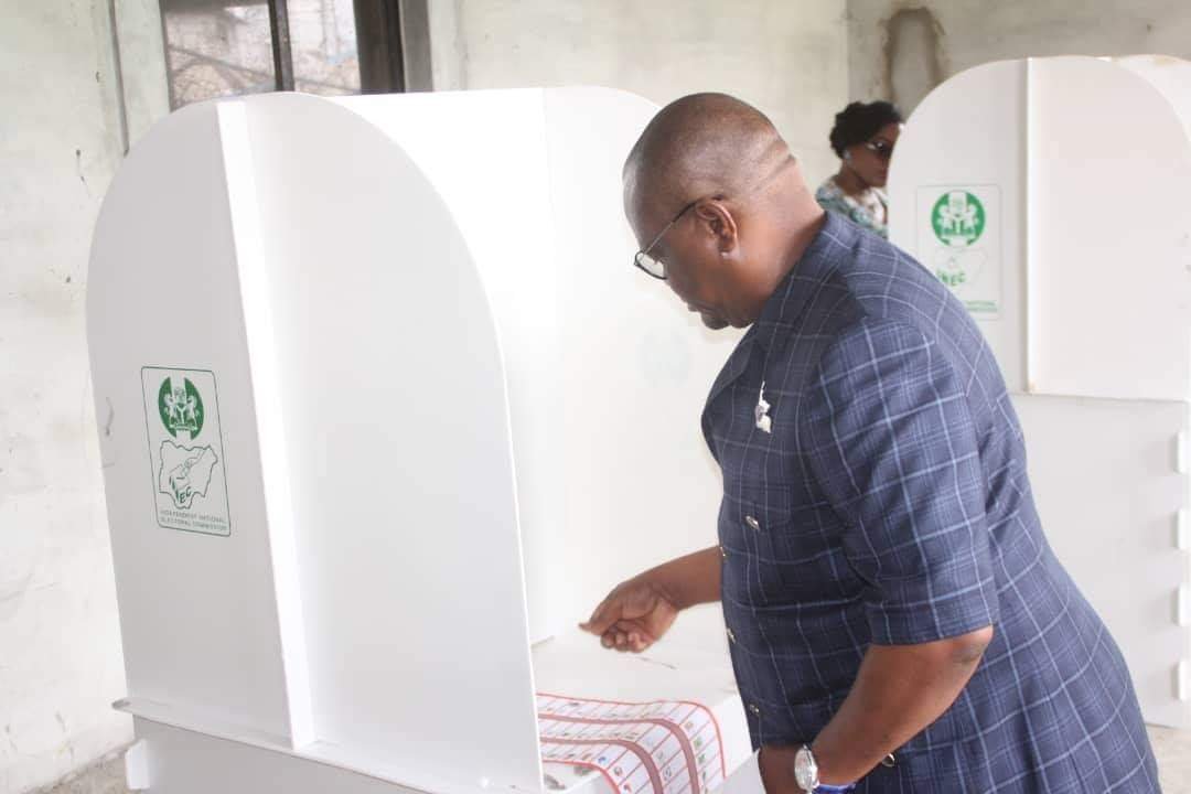 PHOTONEWS: Rivers State Governor Wike Casts His Vote. 2
