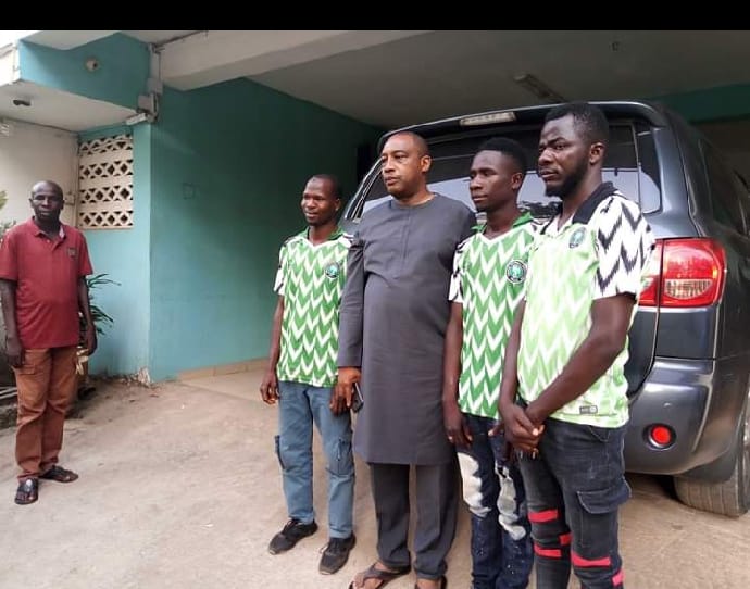 PDP Chieftain Rescues 3 Stranded APC Supporters Who Rode Bicycles To Abuja To Celebrate Buhari 2